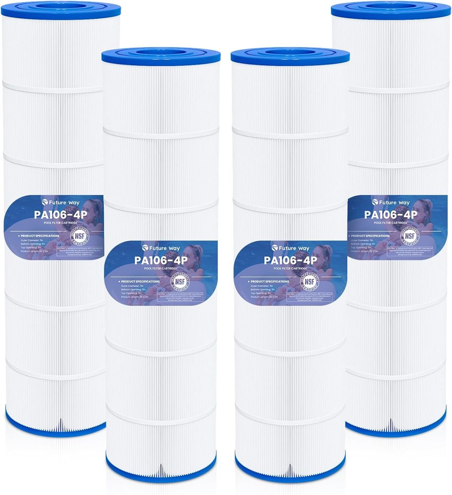 Future Way C4030 Pool Filter Cartridges for Hayward SwimClear, 4-Pack
