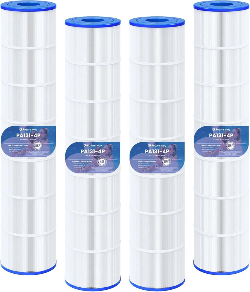 Future Way C5030 Pool Filter Cartridges for Hayward SwimClear, 4-Pack