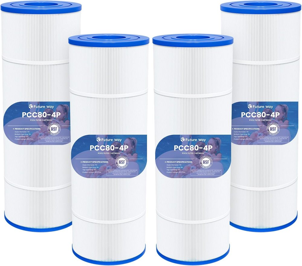Future Way CCP320 Pool Filter Cartridges for Pentair Clean & Clear Plus 320, 4-Pack