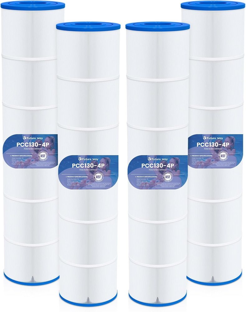 Future Way CCP520 Pool Filter Cartridges for Pentair Clean & Clear Plus 520, 4-Pack