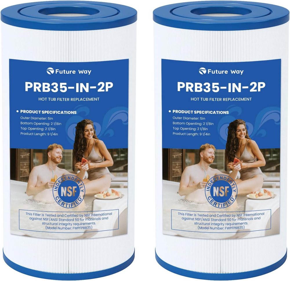 Future Way PRB35-IN Hot Tub Filter for Thermospa, 2-Pack