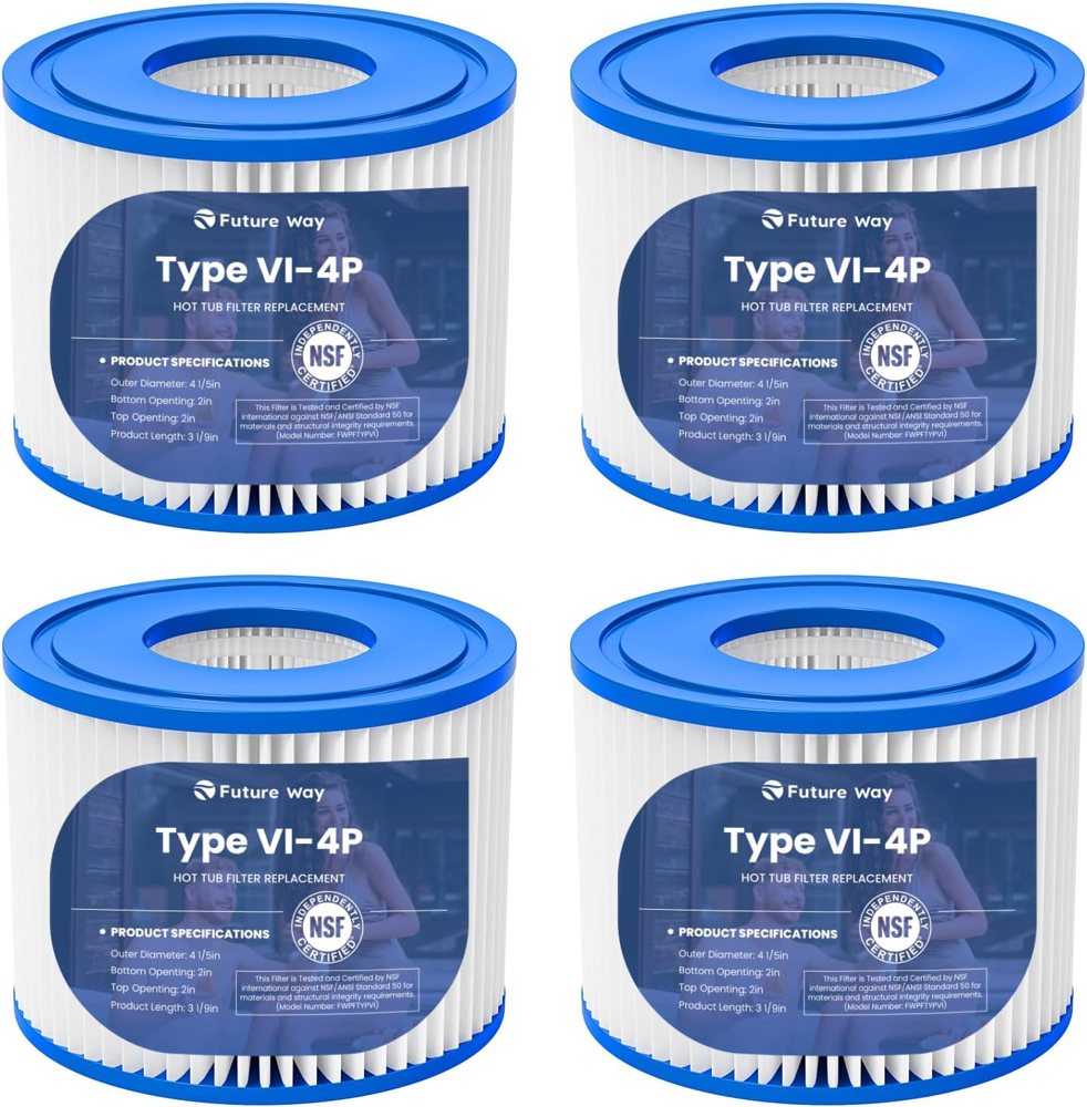 Future Way Type VI Hot Tub Filter for Coleman SaluSpa & Lay-Z-Spa